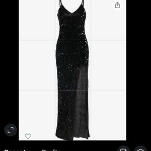 Black sequins gown